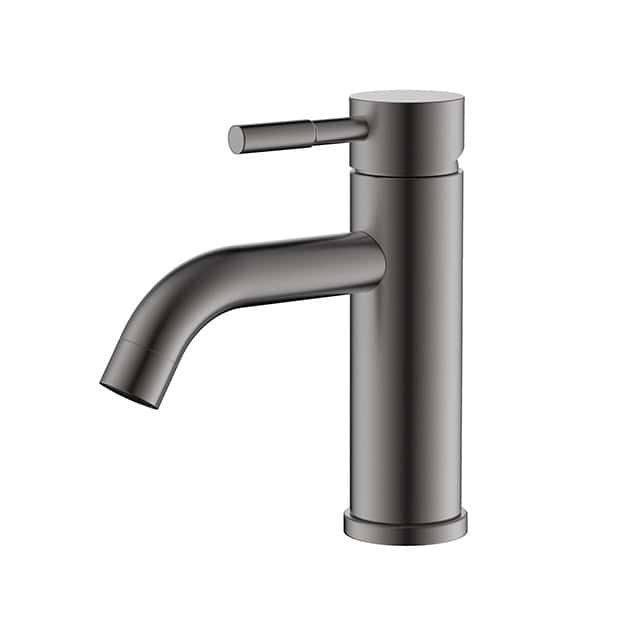 Stainless steel knurling bathroom sink faucet | B703A 04