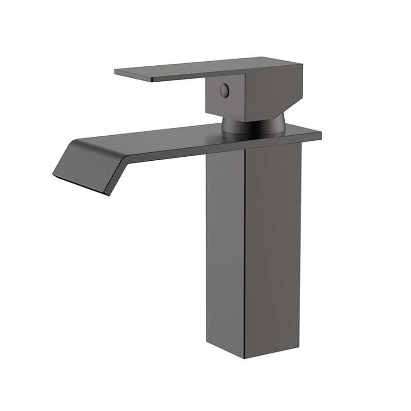 SUS304 bathroom tall countertop waterfall sink faucet | B255 02