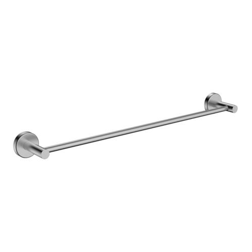 Stainless steel round type bathroom towel bar | A015 01 16 2 - Brushed steel
