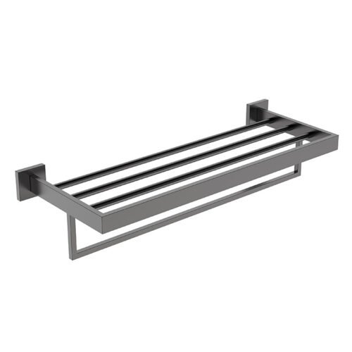 Stainless steel hand towel rack with shelf | A165 36