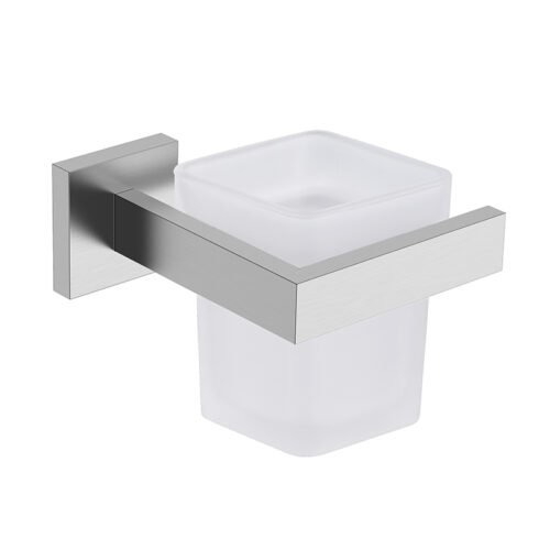 Wall mounted bathroom toothbrush holder | A119 07 16 2 - Brushed steel