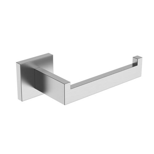 Modern wall mounted bathroom toilet roll holder | A119 24 16 2 - Brushed steel