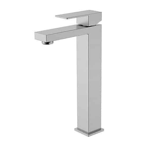 Stainless steel tall bathroom faucet | B231 02 16 2 - Brushed steel