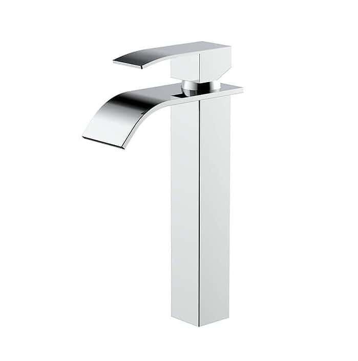 SUS304 bathroom tall countertop waterfall sink faucet | B255 02