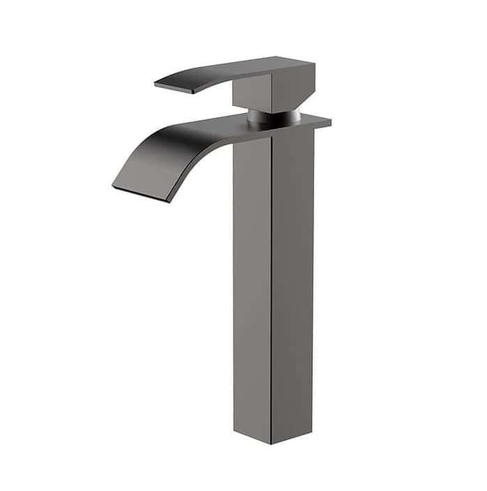 SUS304 bathroom tall countertop waterfall sink faucet | B255 02