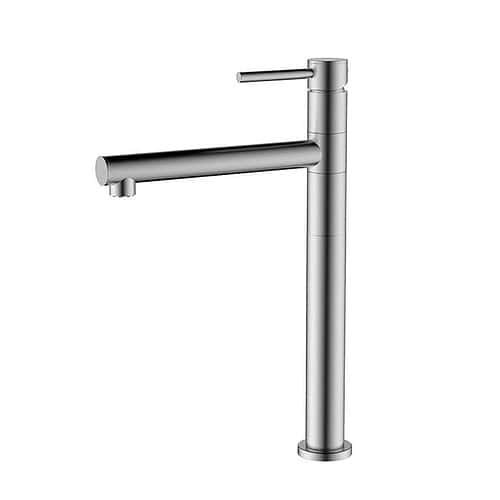 Stainless steel swivel countertop sink faucet | B987A 02 16 2 - Brushed steel