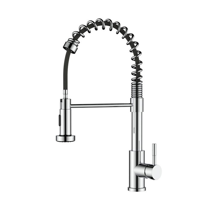 Commercial stainless steel pull down kitchen faucet | K102 01 - Image 6