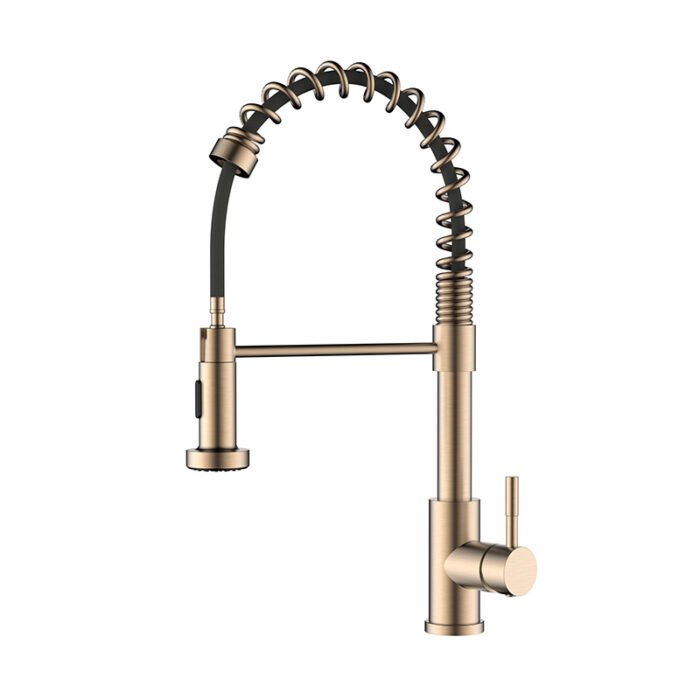 Commercial stainless steel pull down kitchen faucet | K102 01 - Image 3