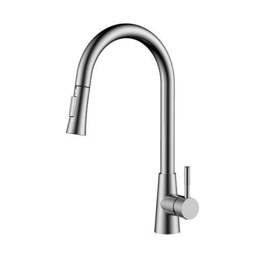 Stainless steel pull down kitchen faucet | K115 01 16 2 - Brushed steel