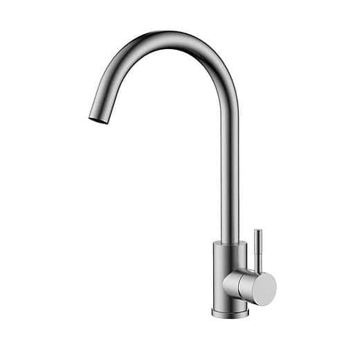 Solid stainless steel kitchen faucet tap | K127 03 16 2 - Brushed steel
