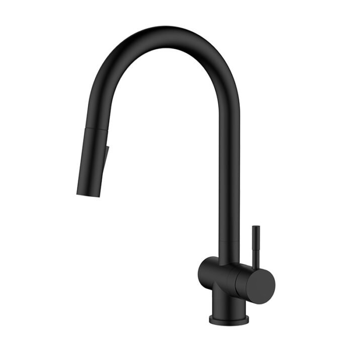 Stainless steel island kitchen sink faucet with sprayer | K133 01