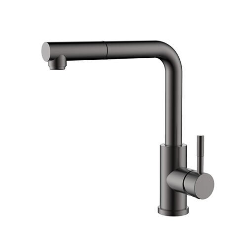 High arc pull down stainless steel sink mixer | K163A 01