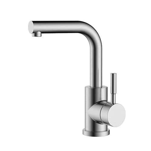 Stainless steel single handle wet bar sink faucet | K196A 03 16 2 - Brushed steel