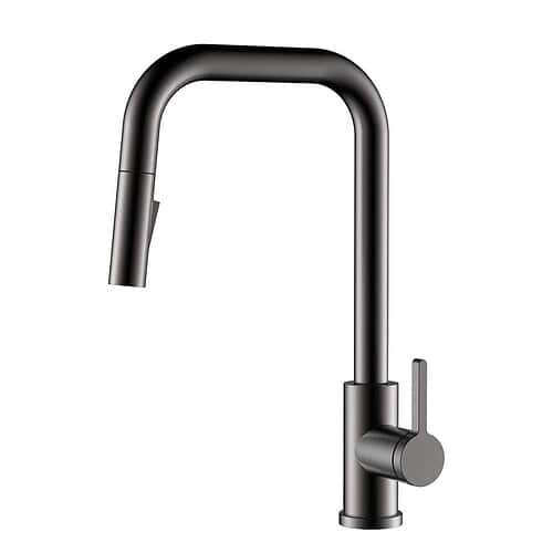 High arc pull down stainless steel sink mixer | K163A 01