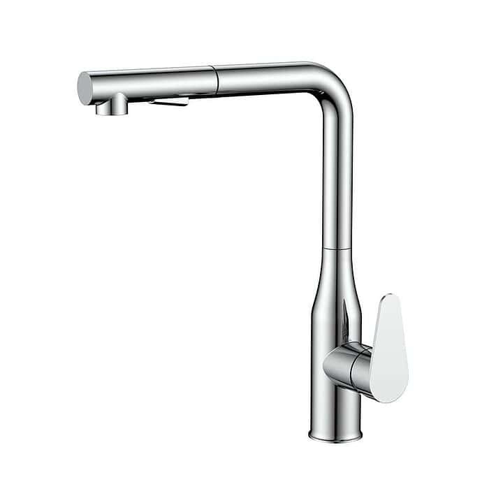 Stainless steel kitchen mixer with pull out spray | K712 02 - Image 6