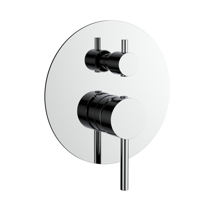 Round pressure balance shower valve faucet with diverter | SP102 22