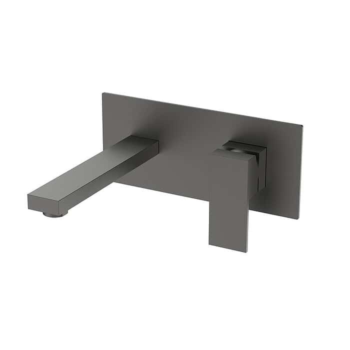 Stainless Steel Square Wall-Mounted Basin Tap | B231 27