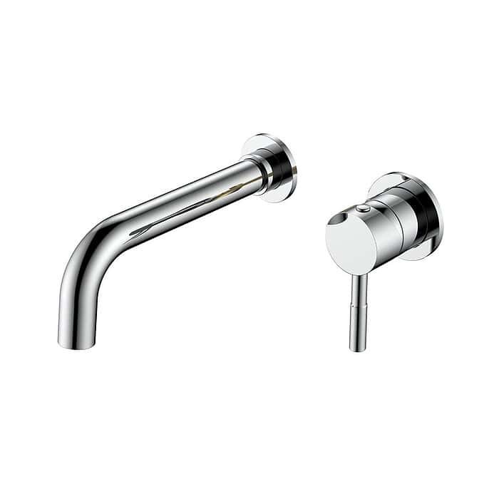 Stainless Steel Wall-Mounted Bathroom Mixer Tap - B710 28 01 2 - Chrome finish