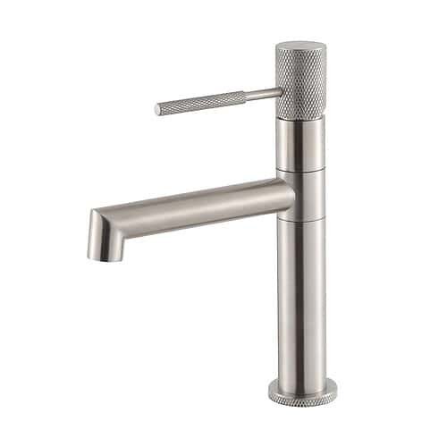 Rotatable Stainless Steel Bathroom Tap with Right-Angle Spout | B711 01 16 2 - brushed steel