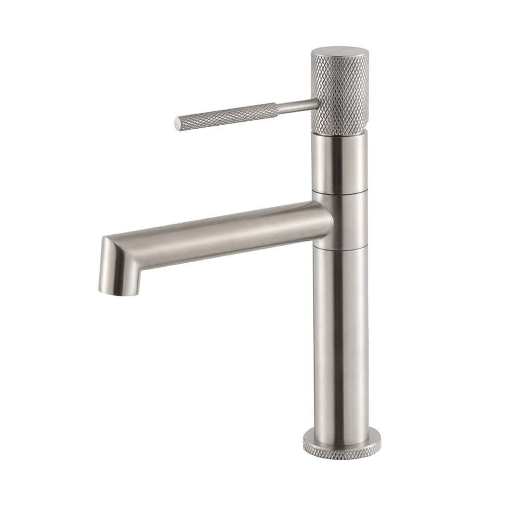 Rotatable Stainless Steel Bathroom Tap with Right-Angle Spout | B711 01 16 2 - brushed steel