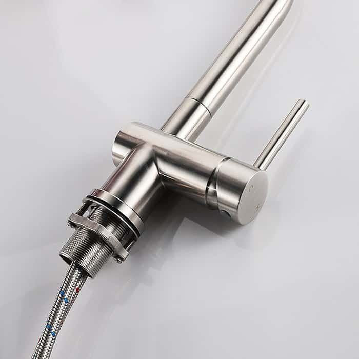 Stainless Steel Round Goose Neck Kitchen Faucet | K133B 03 - Image 4