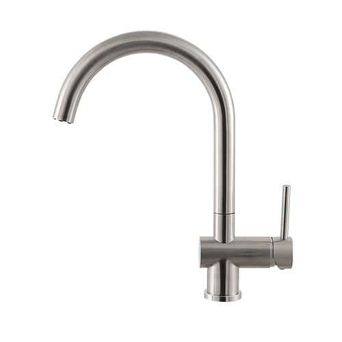 Stainless steel island kitchen sink faucet with sprayer | K133 01