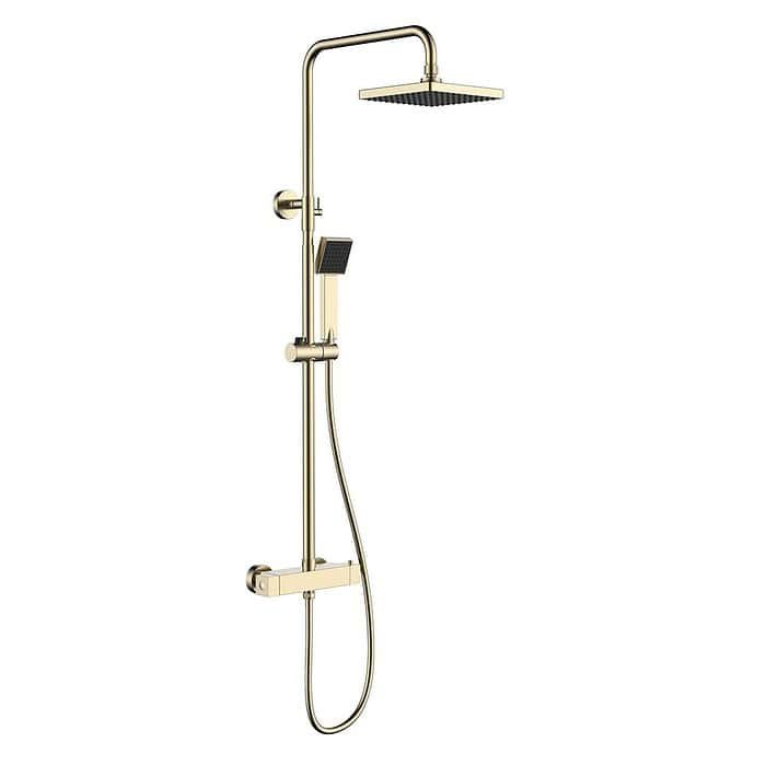 Stainless Steel Modern Square Type Exposed Thermostatic Shower Set | SC441A 12