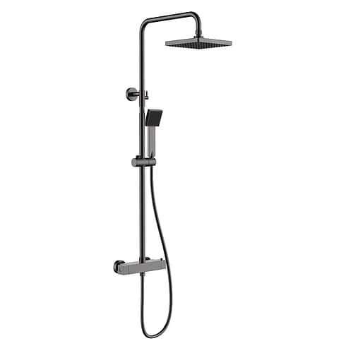 Wall mounted square 2 way thermostatic bath mixer | SC441 12