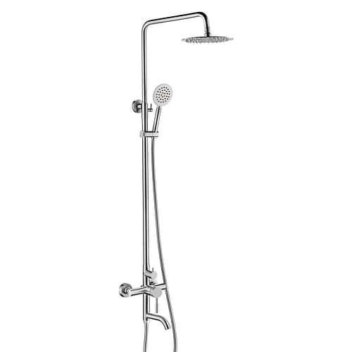 Round-type Stainless Steel 3-Way Bath Shower Set - SO903 13 16 2 - Brushed steel