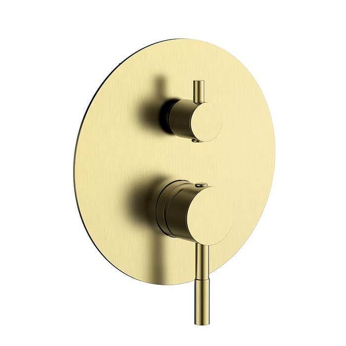 Round Stainless Steel 2-Way Built-In Shower Mixer | SO939 22