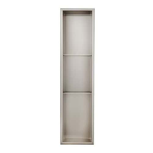 36 inch stainless steel inset shower niche | AC191 03 02 2 - Brushed nickel