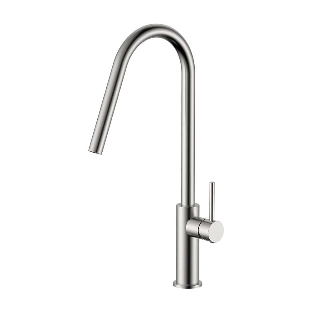 Stainless steel tall kitchen sink faucet | K593 03 16 2 - Brushed steel