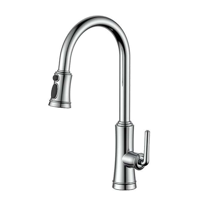 Stainless steel classic retractable sink mixer | K594 01