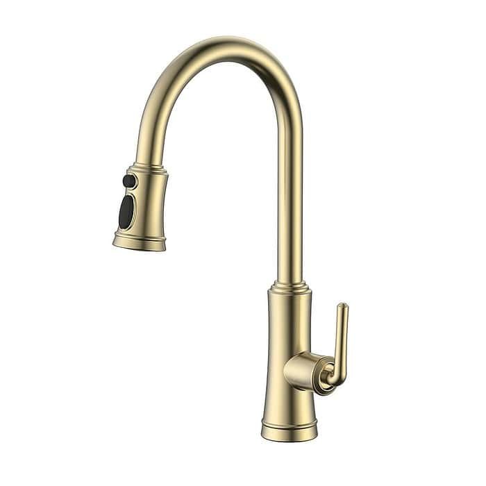 Stainless steel classic retractable sink mixer | K594 01