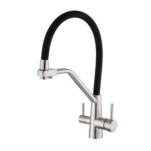 Stainless steel pull out sprayer kitchen faucet water filter | K641 06