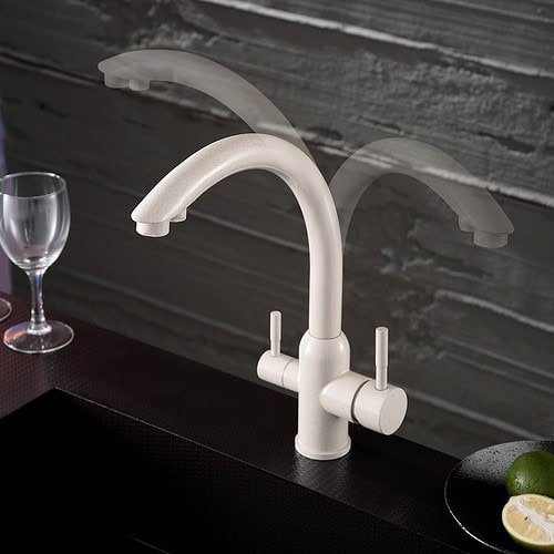 Stainless steel three way filter kitchen tap | K701 06