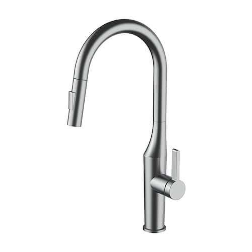 Single Lever Kitchen Sink Mixer Tap With Swivel Spout | K733 01 16 2 | Brushed steel