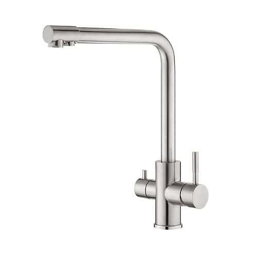 Stainless steel kitchen faucet with filter spout | K955F 06 16 2 - Brushed steel