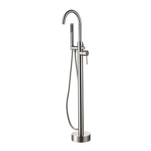 Stainless steel freestanding bath shower mixer tap | S123 04 16 2 - brushed steel