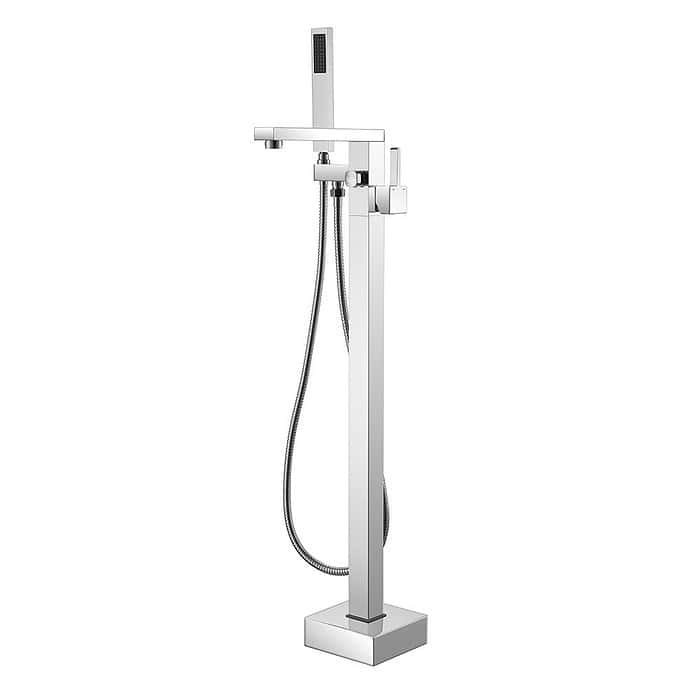 Stainless steel freestanding bath taps with shower | S128 04