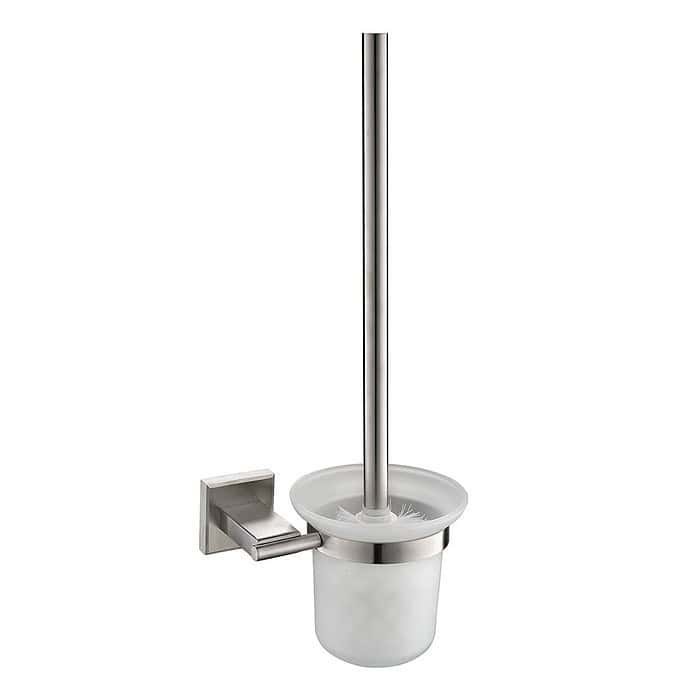 Stainless steel wall mounted toilet brush holder