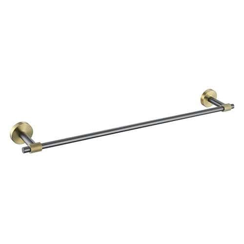 Stainless steel gold and gunmetal sturdy towel bar | A149 01 62 2 - Brushed gold & Gunmetal