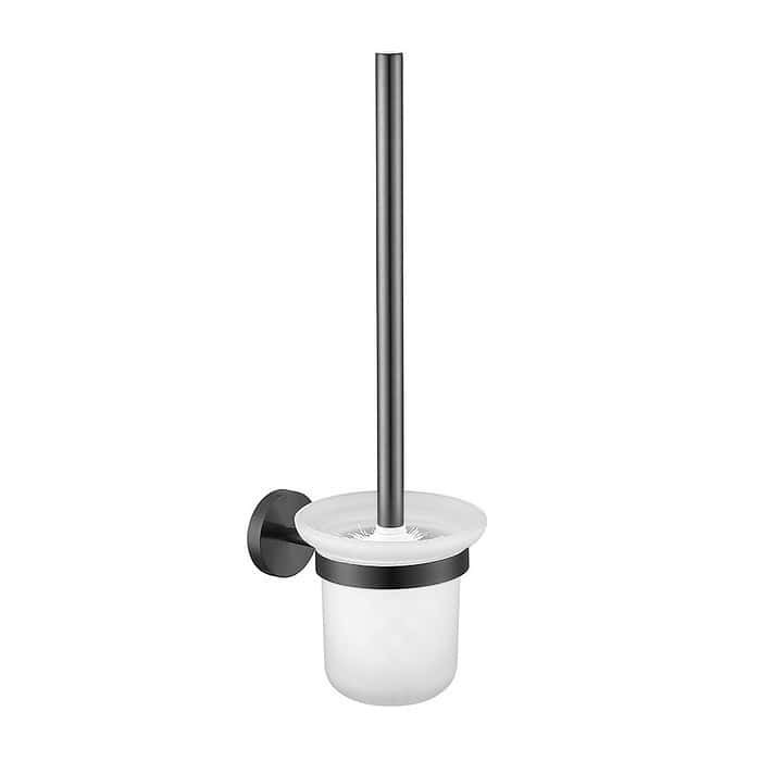 Stainless steel toilet bowl brush and holder set | A149 09