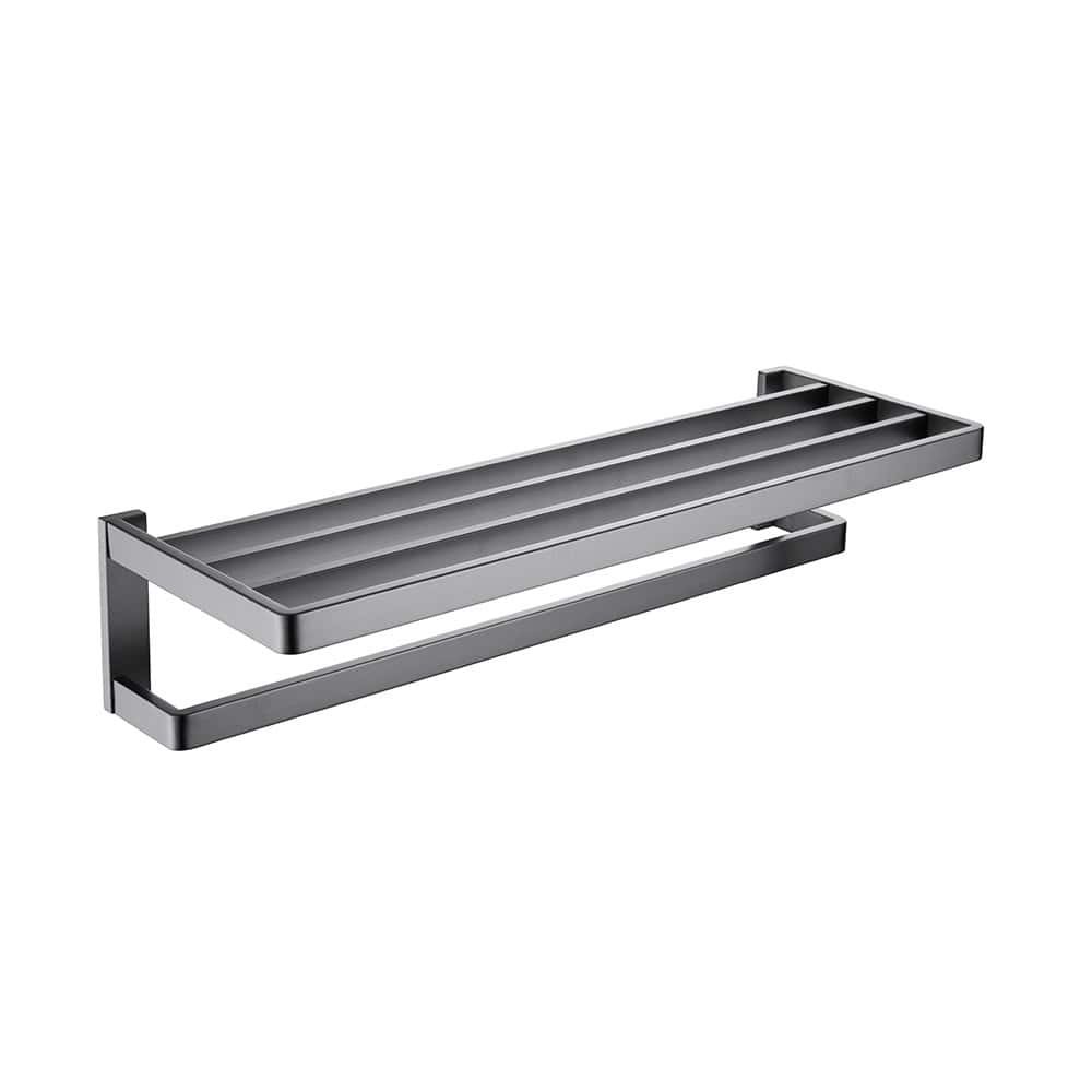 wall shelf with towel rail