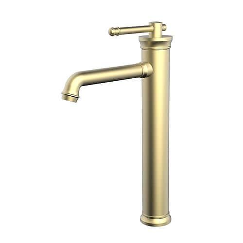Stainless steel classic tall bathroom tap | B093 02 43 2 - brushed gold