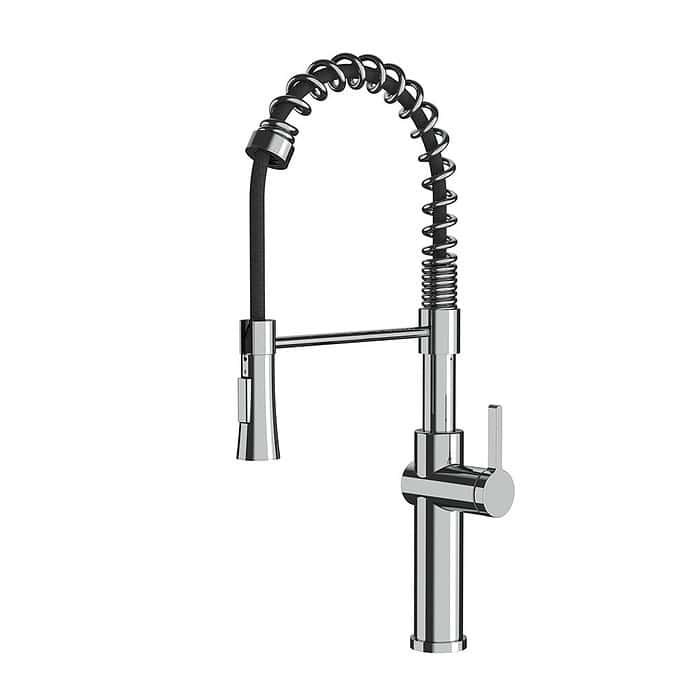 Stainless steel semi professional kitchen faucet | K759C 01