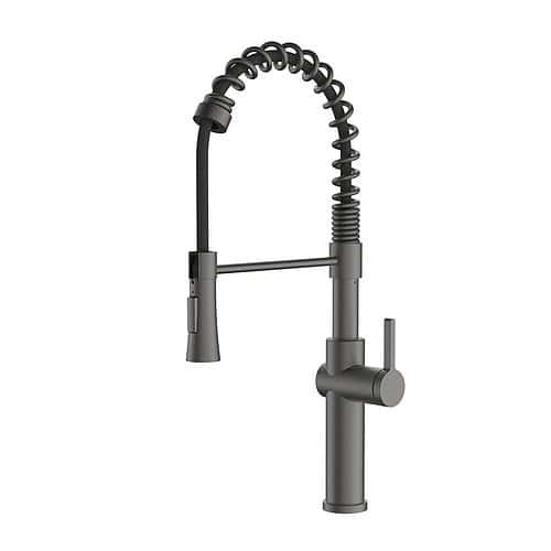 Stainless steel semi professional kitchen faucet | K759C 01 45 2 - Gunmetal