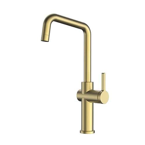 Stainless steel U shaped standard kitchen faucet | K759D 03 43 2 - brushed gold