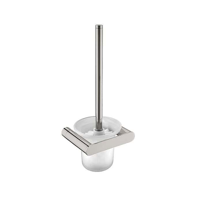 Stainless steel base wall mounted bathroom tumbler - Brushed Steel