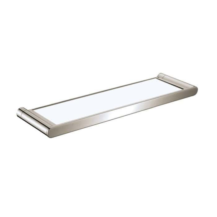 Stainless steel base glass towel holder - Brushed Steel